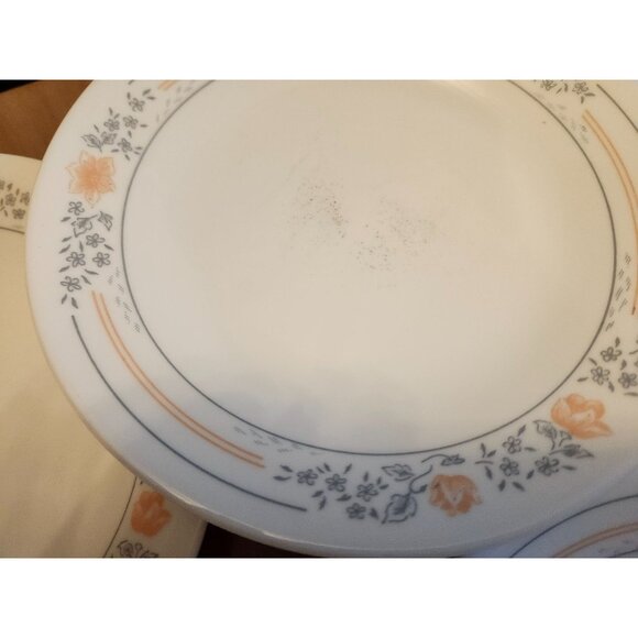 7- Corelle Apricot Grove 6.75" Salad Plates Vintage Dishes - Picture 5 of 8
